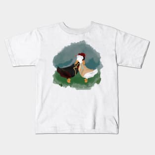 Victorian Ineffable Ducks Kids T-Shirt